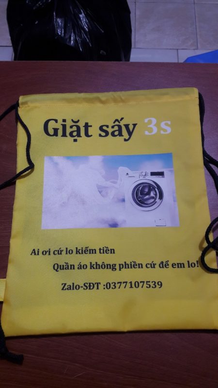 balo dây rút quảng cáo