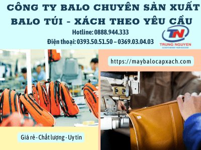 Xưởng may balo túi xách TPHCM - Trung Nguyên