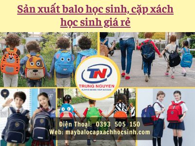 sản xuất balo học sinh