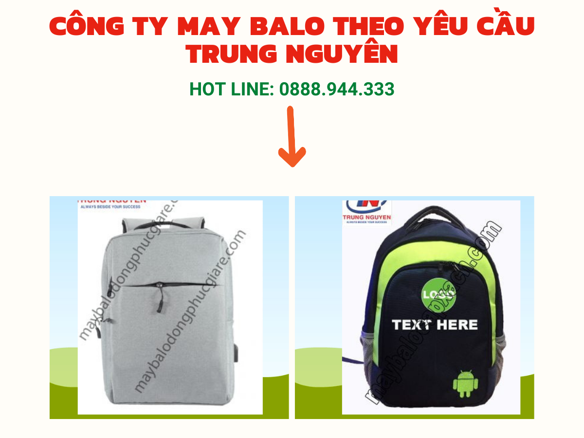 may balo quảng cao theo yêu cầu