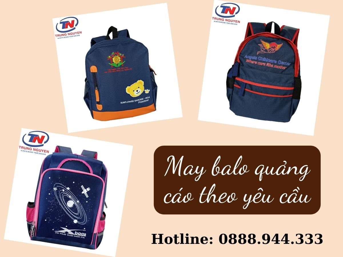 Giới thiệu về dịch vụ may balo quảng cáo của Trung Nguyên