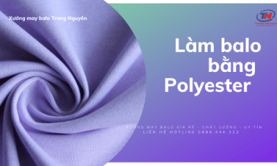 Làm balo bằng polyester