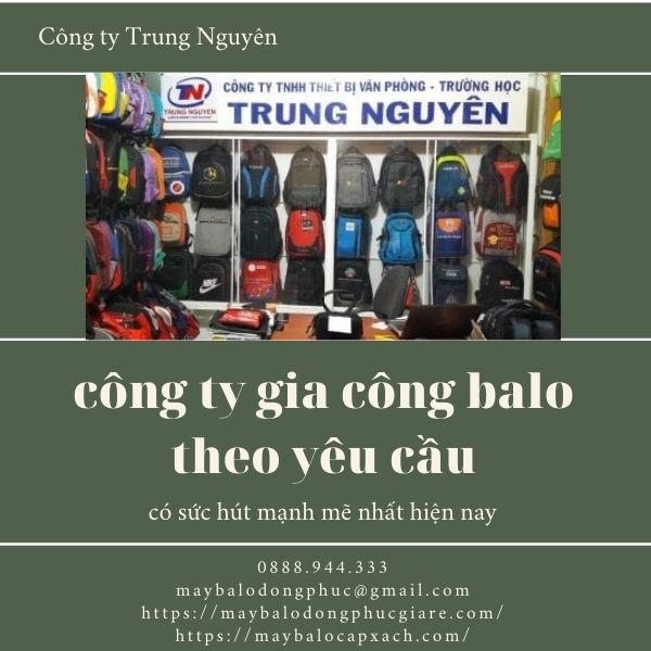 công ty gia công balo