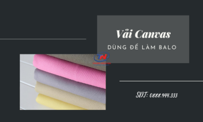 Làm balo bằng vải Canvas