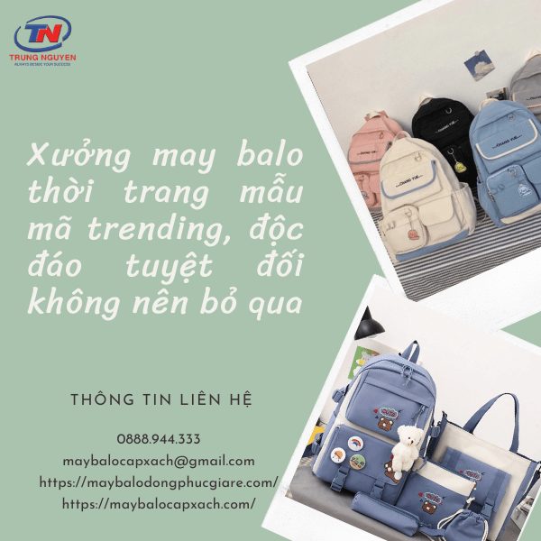 may balo thời trang