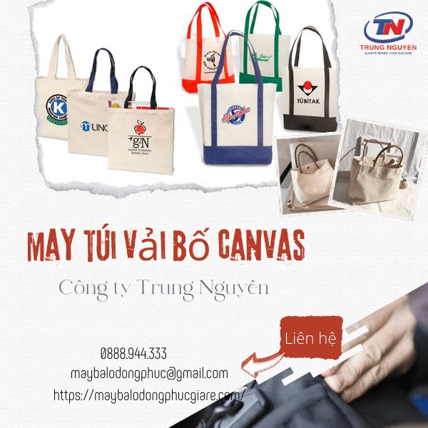 may túi vải bố canvas