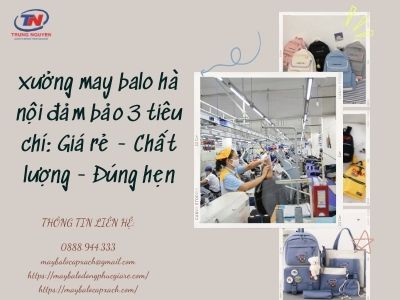 xưởng may balo hà nội