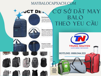 cơ sở đặt may balo theo yêu cầu