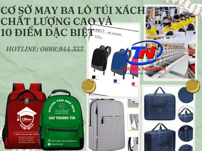 cơ sở may ba lô túi xách chất lượng cao