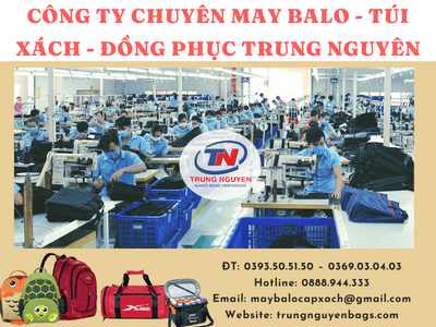 Công ty may túi vải bố dây rút Trung Nguyên