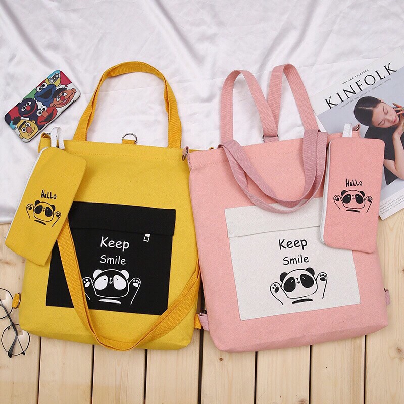 Vải may túi tote